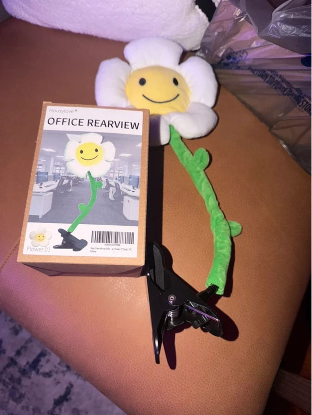 Cubicle Desk Flower with mirror